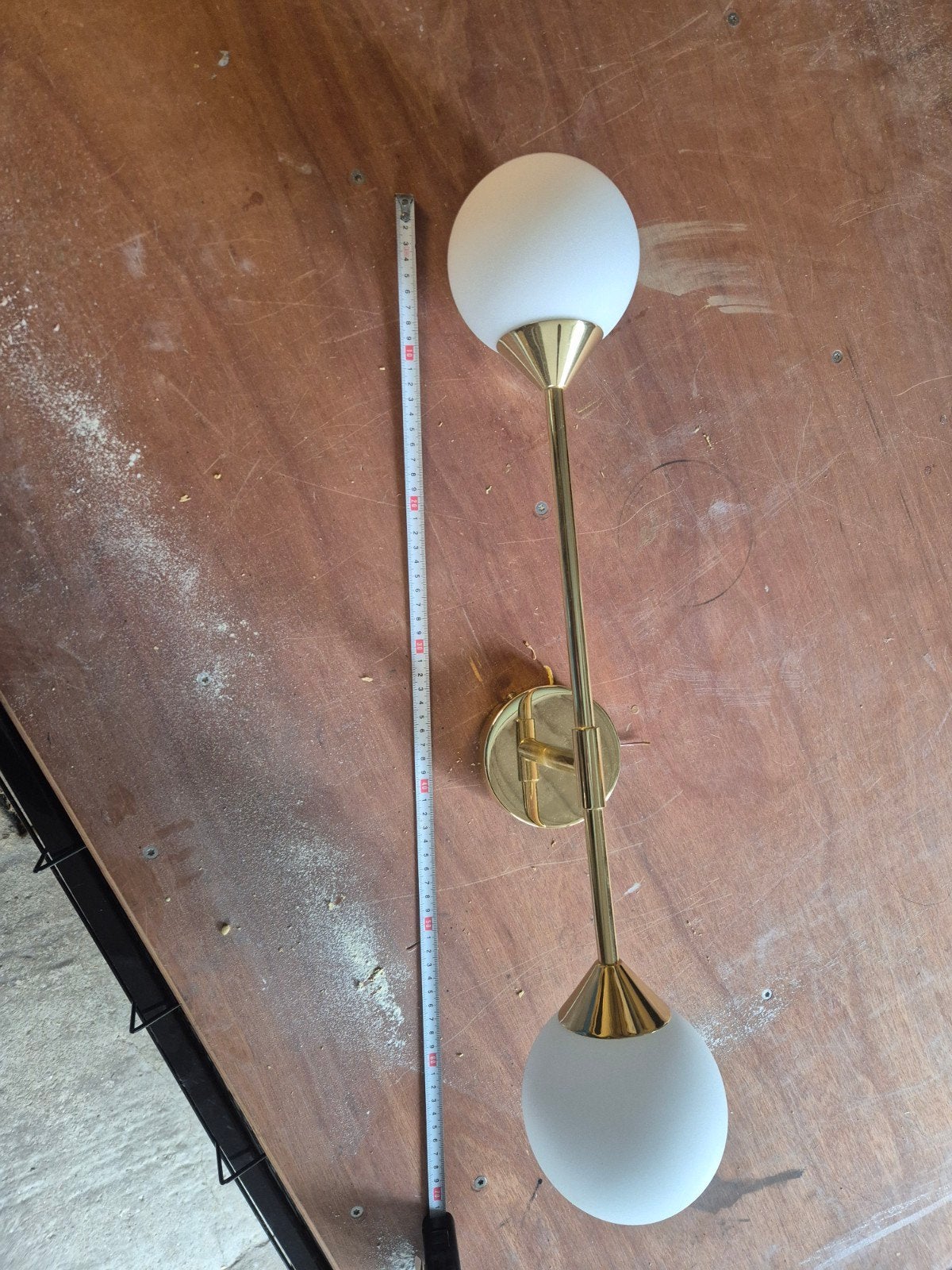Made com lamp met wit en goud, Ophalen of Verzenden, Zo goed als nieuw