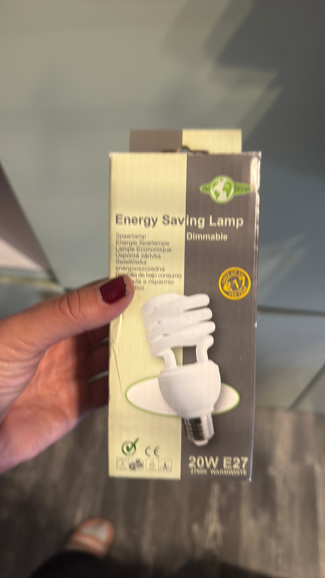 Dimbare Spaarlamp 20W E27 Warmwit - Energiezuinig, Ophalen of Verzenden, Nieuw
