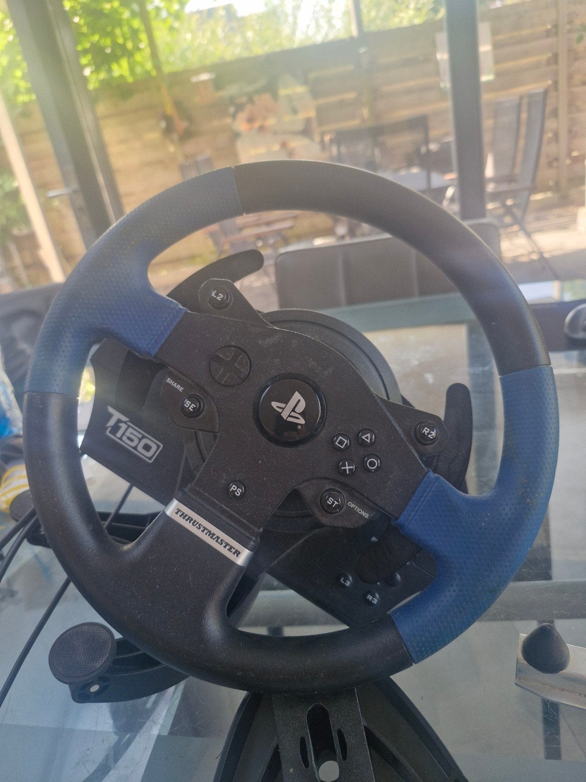 Thrustmaster T150 racestuur en T3PA pedalen voor PlayStation, Ophalen of Verzenden, Gebruikt, Stuur of Pedalen, PlayStation 4