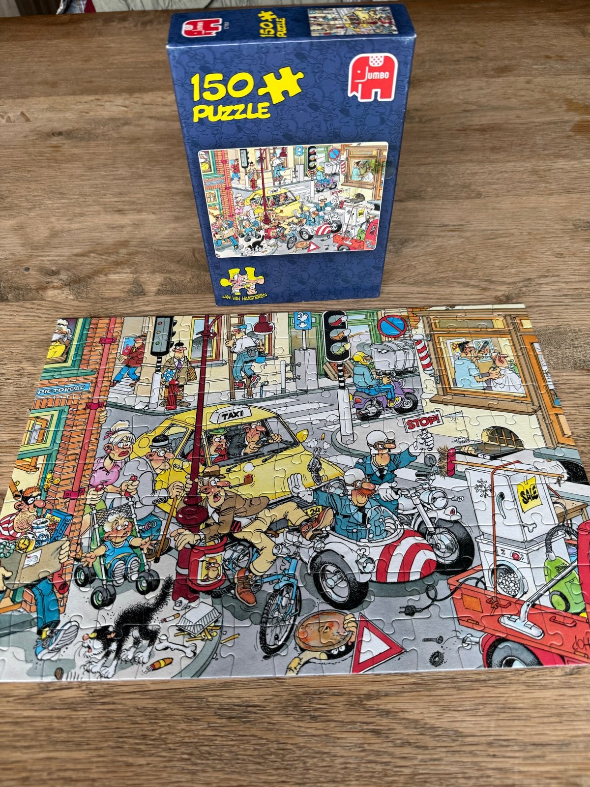 Jumbo Jan van Haasteren 150+ puzzel 'Coming Through', Ophalen of Verzenden, Meer dan 50 stukjes, Zo goed als nieuw, 6 jaar of ouder