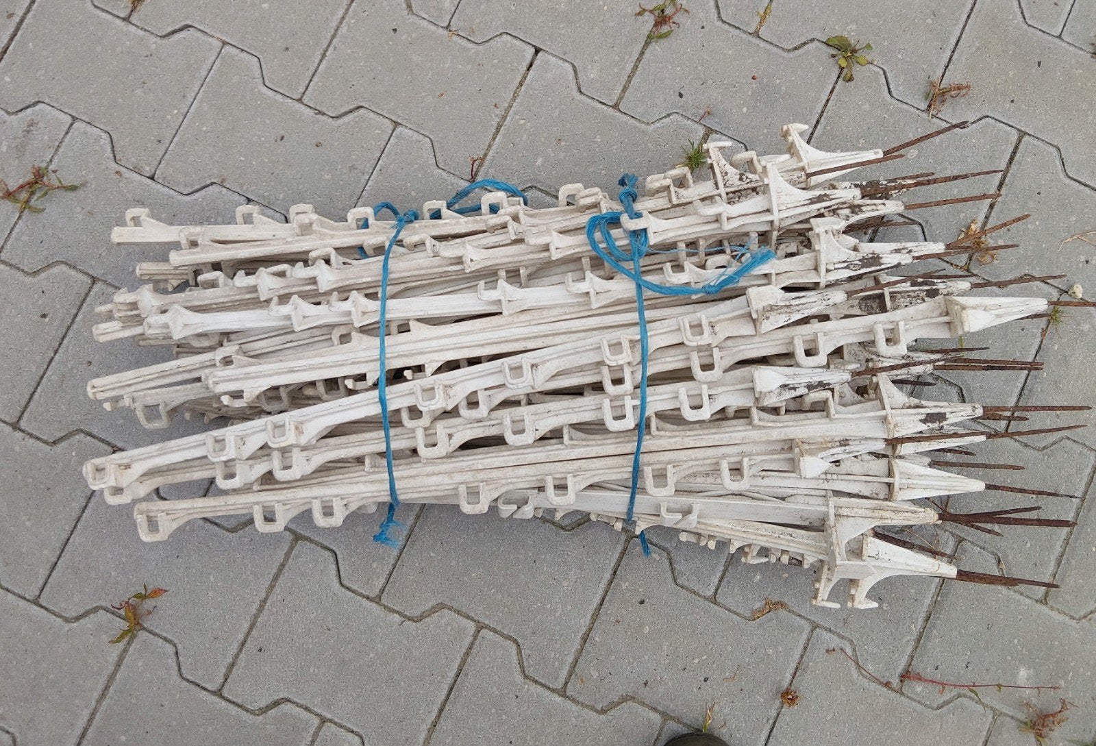 Gebruikte kunststof schrikdraadpalen, Tuin en Terras, Tuinhekken en Hekwerk, Ophalen, Gebruikt, Kunststof, Overige typen