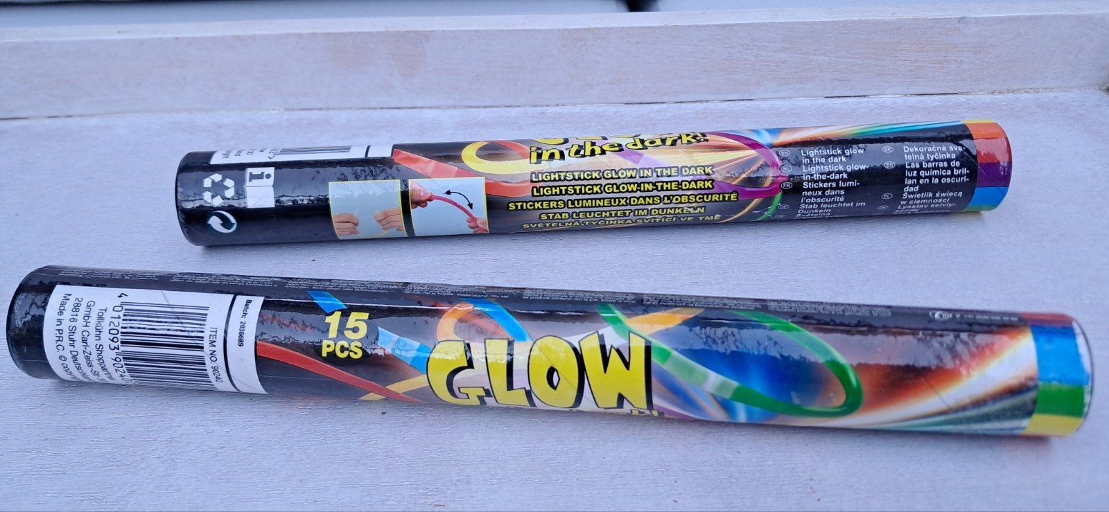 Glow in the Dark Lightsticks - 15 stuks, Hobby en Vrije tijd, Ophalen of Verzenden, Nieuw, Feestartikel, Overige