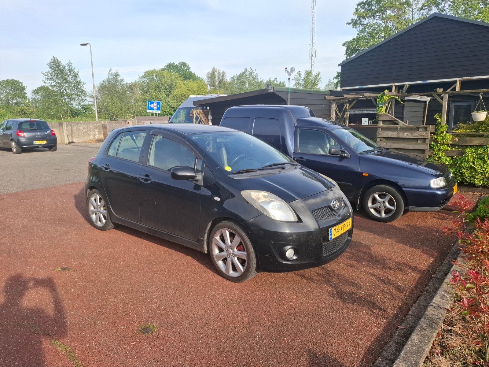 Toyota Yaris 1.8 16V Vvt-i 5DR TS 2007 zwart volledig ondh., Ophalen