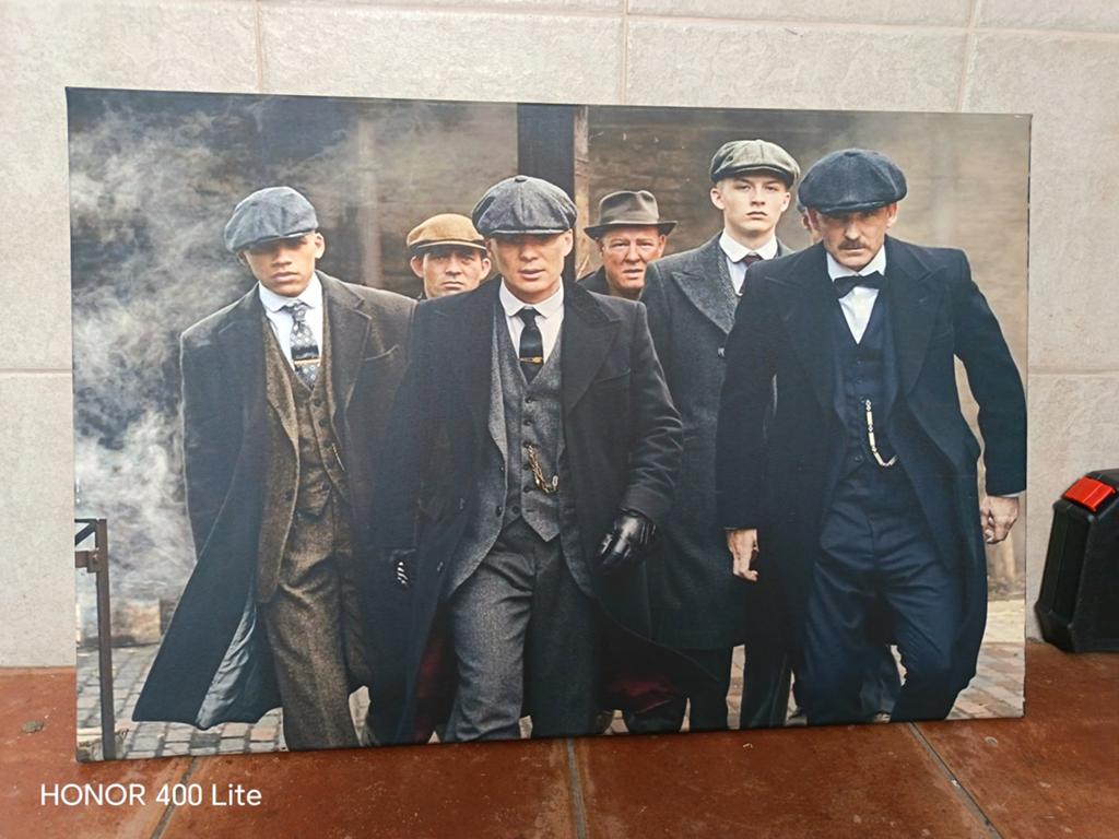 Peaky Blinders, 50 tot 75 cm, Ophalen of Verzenden, Zo goed als nieuw, Schilderij