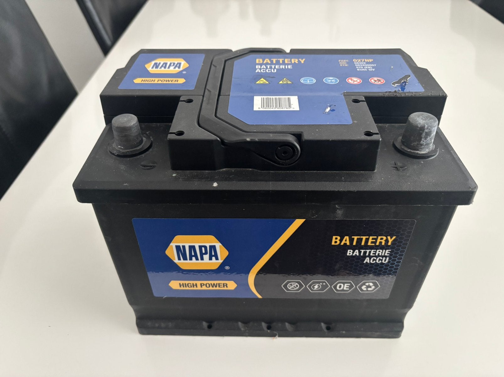 NAPA Auto Accu 027NP – Nooit Gebruikt / 12V 60Ah, Ophalen of Verzenden, Nieuw