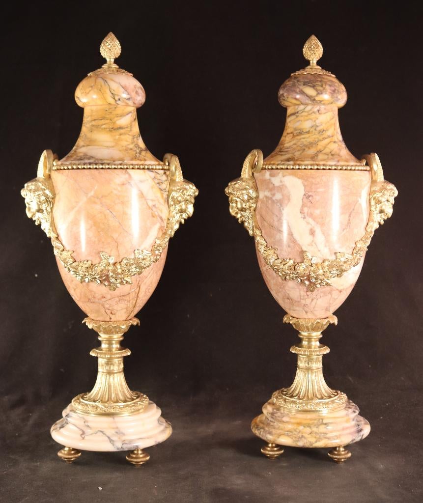 Paar 19e eeuwse Franse cassolettes, Antiek en Kunst, Ophalen of Verzenden