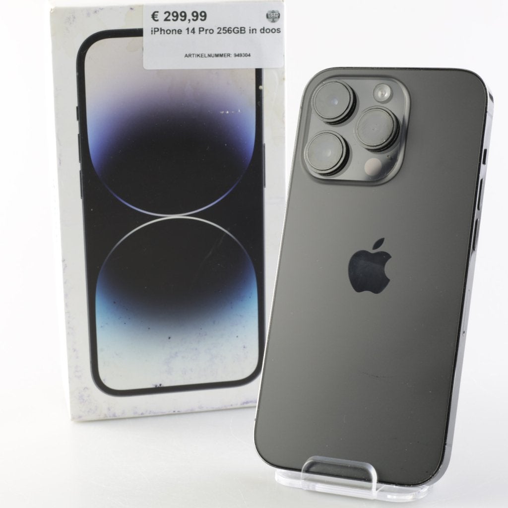 iPhone 14 Pro 256GB in doos, Apple, Gebruikt, Support@apple.com, One Apple Park Way
Cupertino, CA 95014
United States