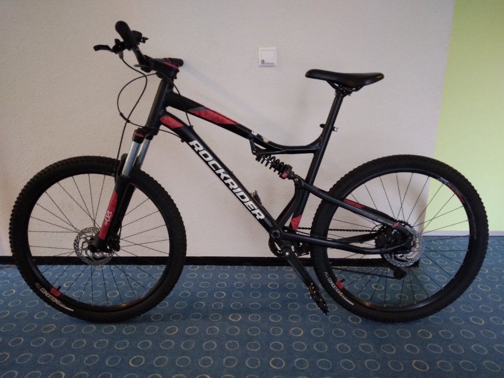 ROCKRIDER FULLY ST530S, 49 tot 53 cm, Zo goed als nieuw, Schijfrem, Ophalen