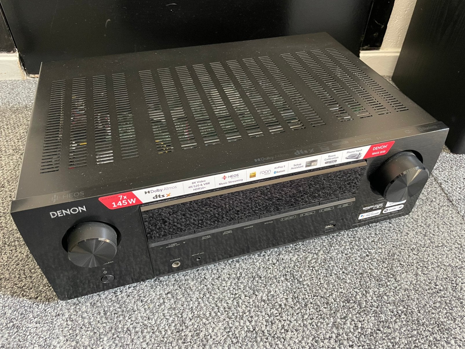 Denon AVR-X1700H versterker/reciever, Audio, Tv en Foto, Versterkers en Receivers, Ophalen, Zo goed als nieuw, 120 watt of meer
