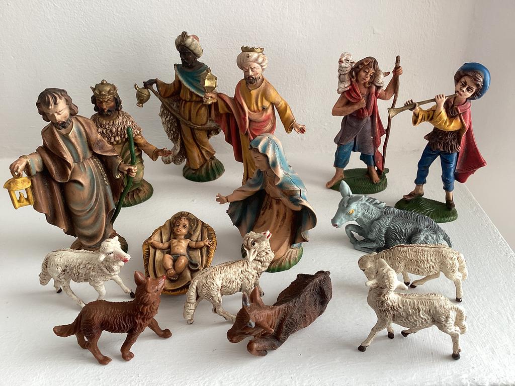 Kerststal vintage, Diversen, Kerst, Ophalen of Verzenden, Zo goed als nieuw