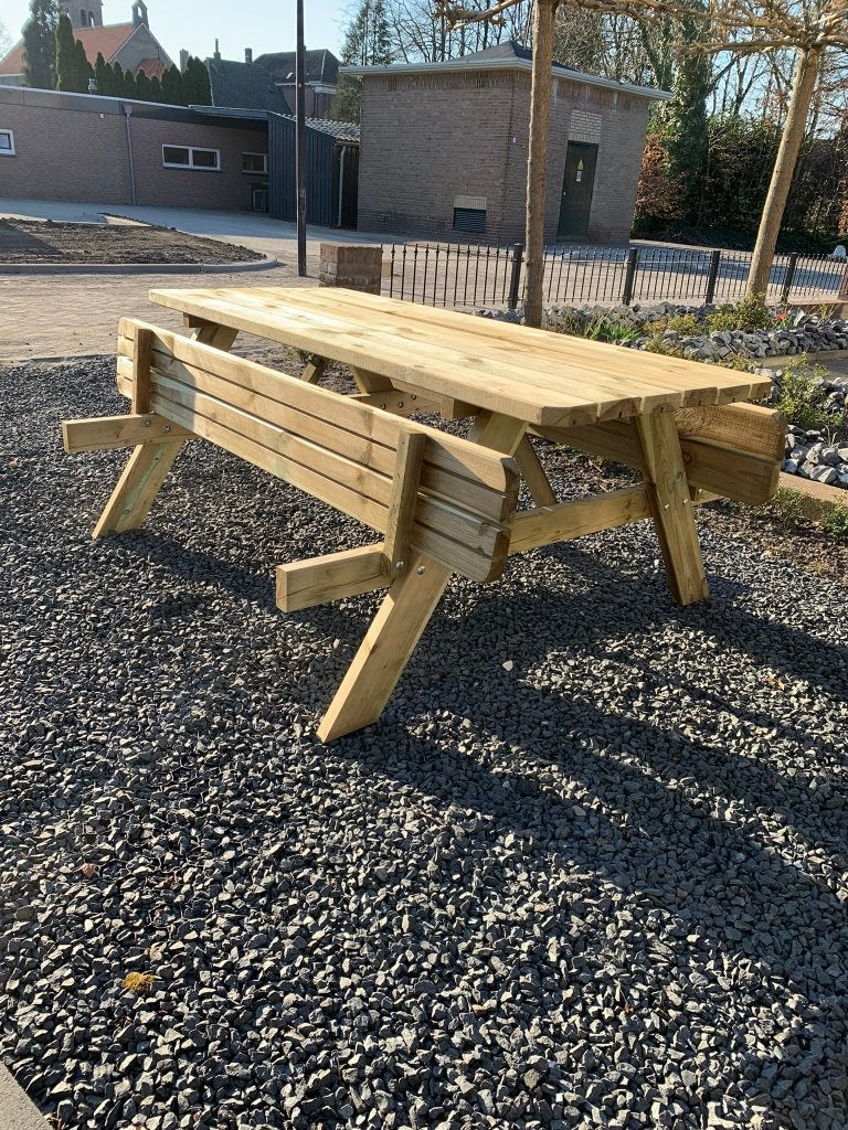 stevige picknicktafels - nieuw en geïmpregneerd, Tuin en Terras, Nieuw, Ophalen of Verzenden, Inklapbaar, Rechthoekig
