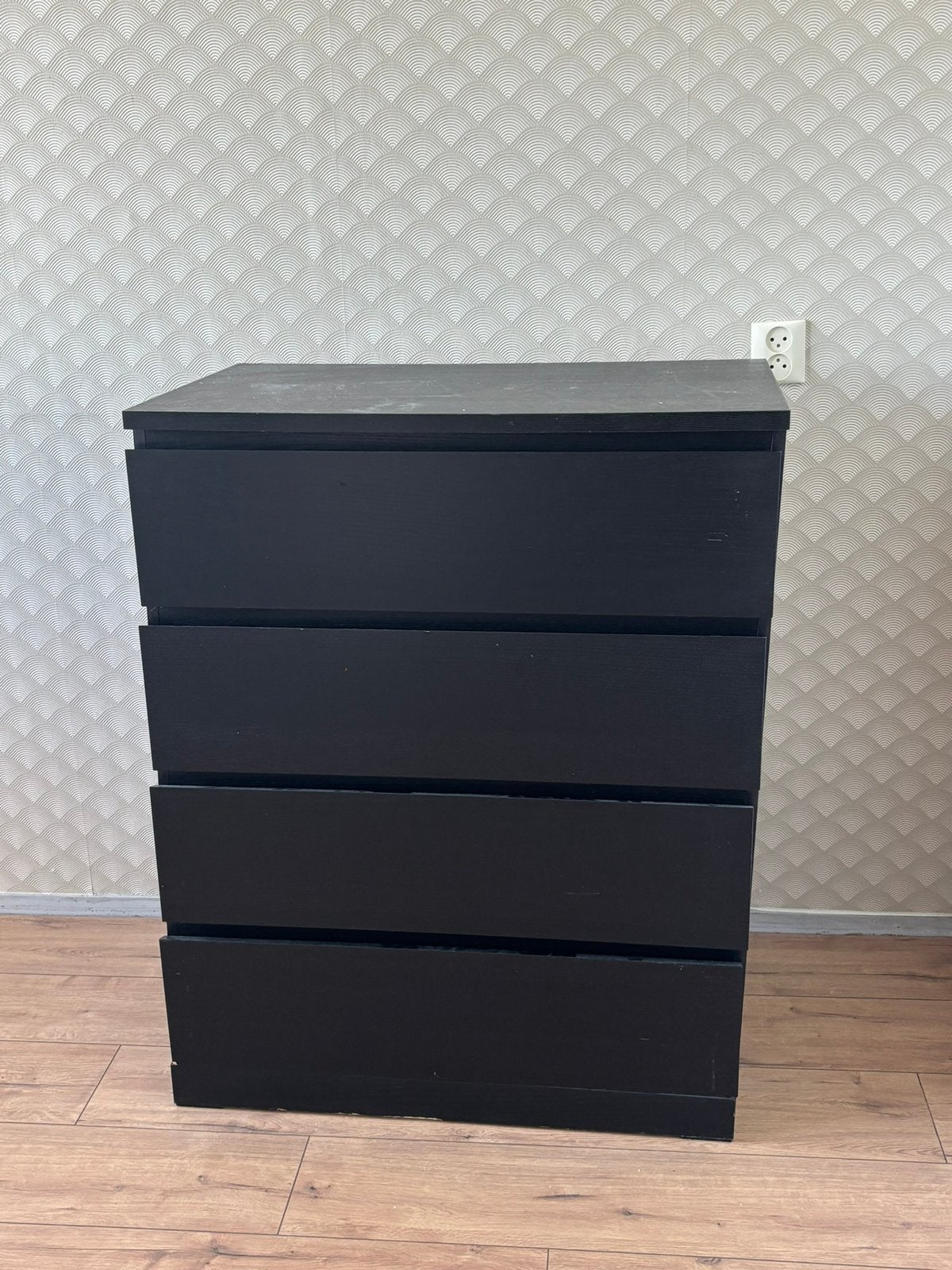 Donkerbruine Malm IKEA, Ophalen, Gebruikt, 100 tot 150 cm, 50 tot 100 cm