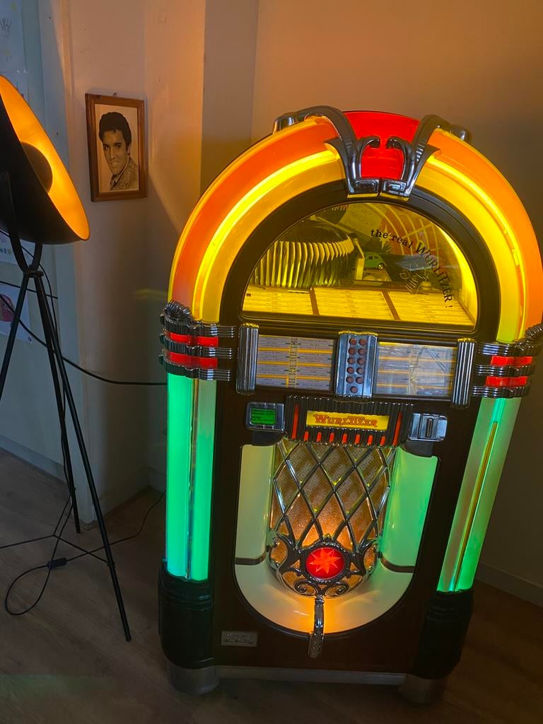 Wurlitzer 1015 Omt Vinyl bubbeltubes jukebox, Verzamelen, Automaten | Jukeboxen, Gebruikt, Wurlitzer, 1970 tot heden, Ophalen of Verzenden