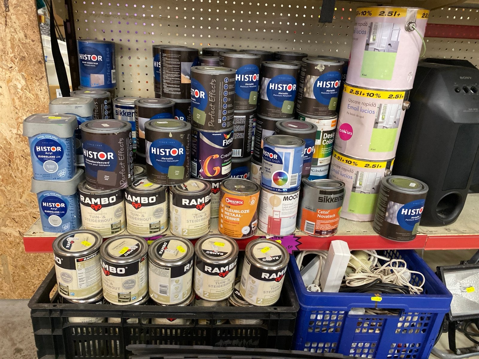 Diverse verf, beits en lak van Histor en Rambo, Ophalen, Overige kleuren, Nieuw, Verf