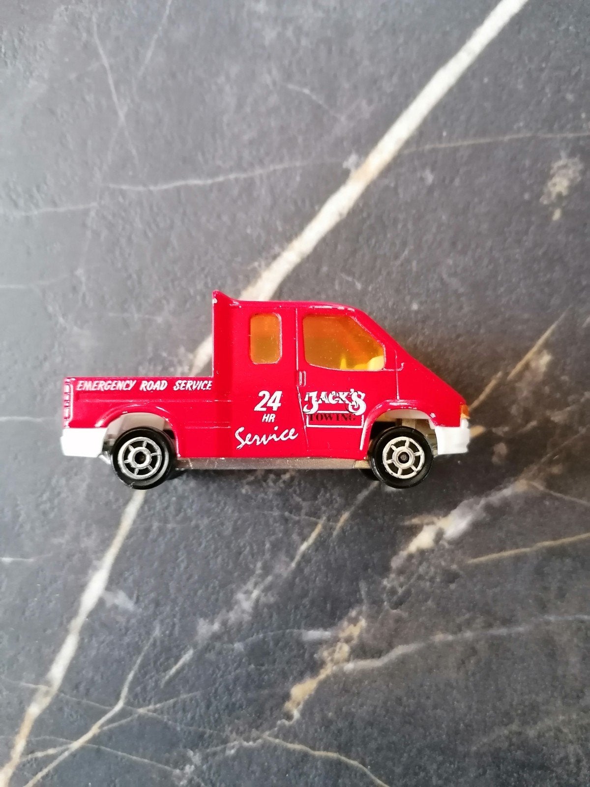 Majorette Ford Transit Sleepbox Jack's Emergency Road Servic, Ophalen of Verzenden, Gebruikt
