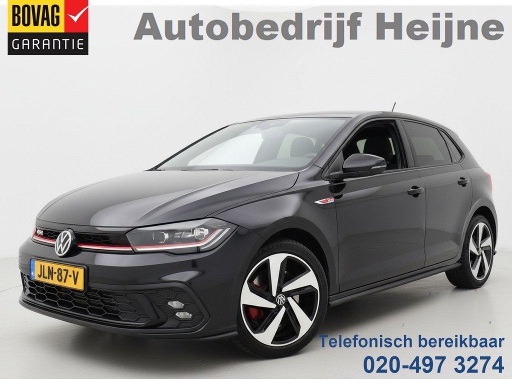 Volkswagen Polo GTI 2.0 TSI 210PK DSG GTI-SPORT LED/CARPLAY/, Auto's, 15 km/l, Gebruikt, 4 cilinders, Zwart