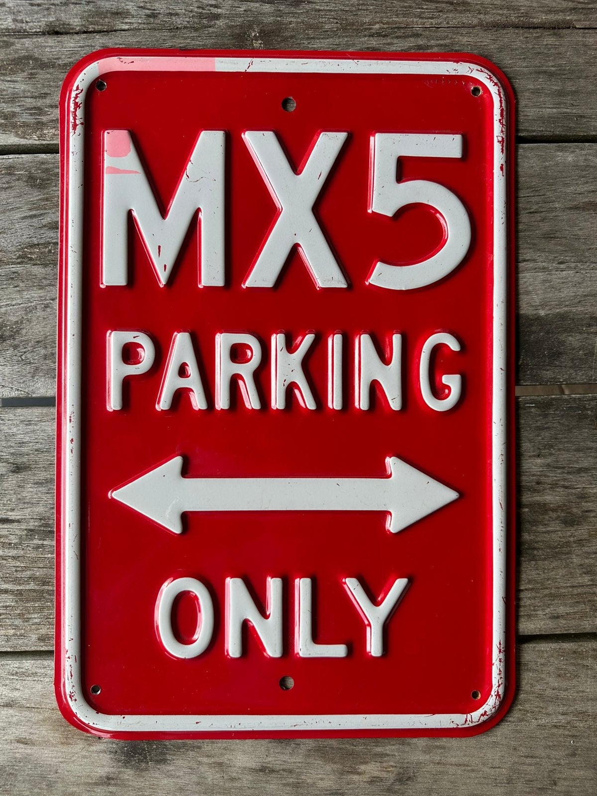 Mazda MX5 Reclamebord Mancave / Decoratie, Ophalen, Gebruikt, Reclamebord