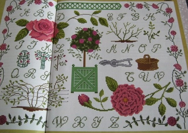 Borduurpatroon  Rozen merklap  nr 6039, Verzenden, Nieuw, Handborduren, Patroon