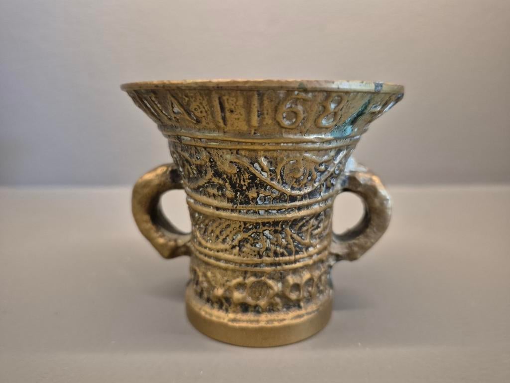 Kleine bronzen vijzel, Ophalen of Verzenden