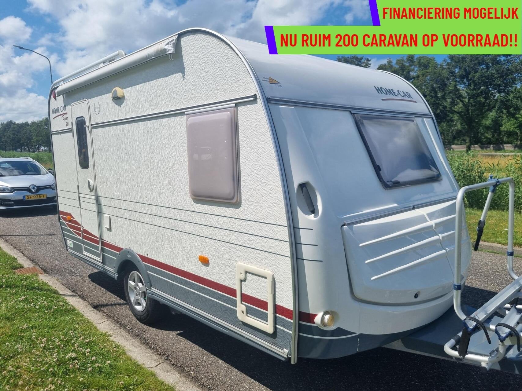 Home-car RACER 40 FRANSBED + MOVER + VOORTENT + EINDKEUKEN, Caravans en Kamperen, Bedrijf, 750 - 1000 kg, 6 tot 7 meter, Tot en met 4