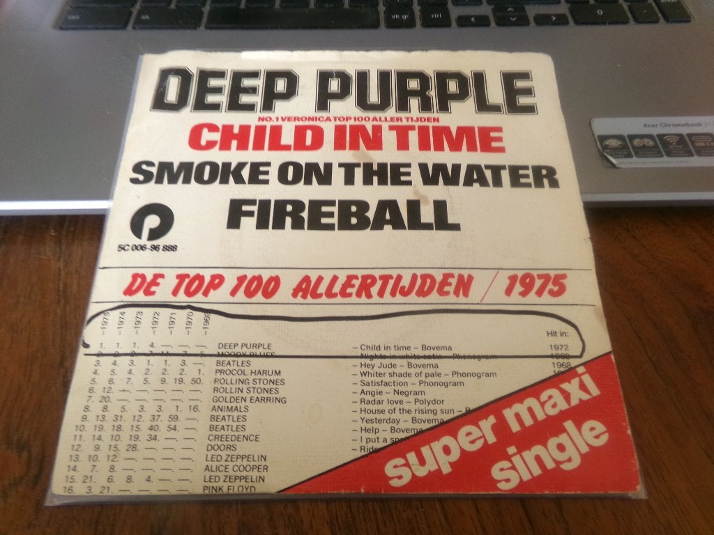 Deep Purple – Child In Time / Smoke On The Water / Fireball, Ophalen of Verzenden, Gebruikt, Overige genres