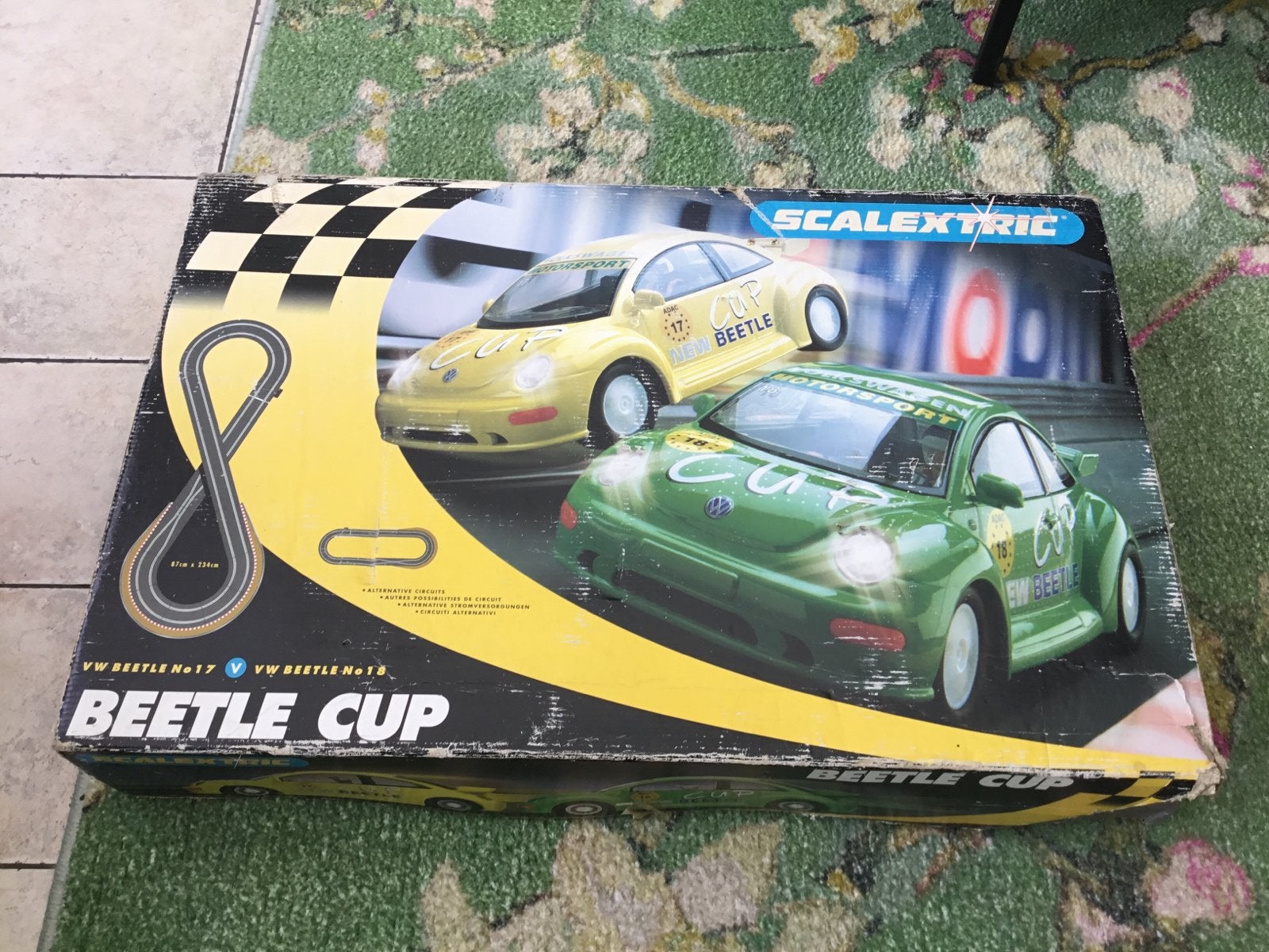 Scalextric Racebanen: Beetle Cup & World Cup, Elektrisch, Ophalen, Overige merken, Racebaan