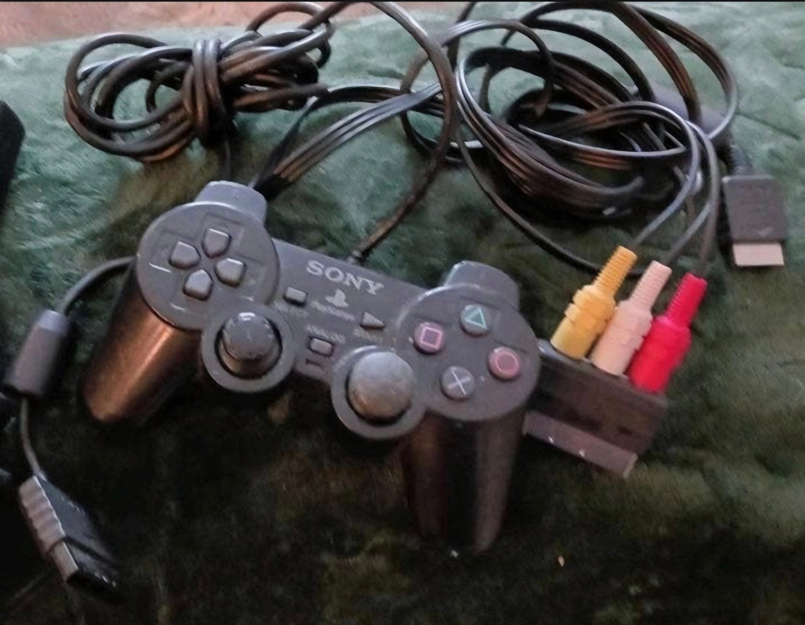 Sony PlayStation 2 Controller met AV-kabel, Ophalen of Verzenden, Gebruikt