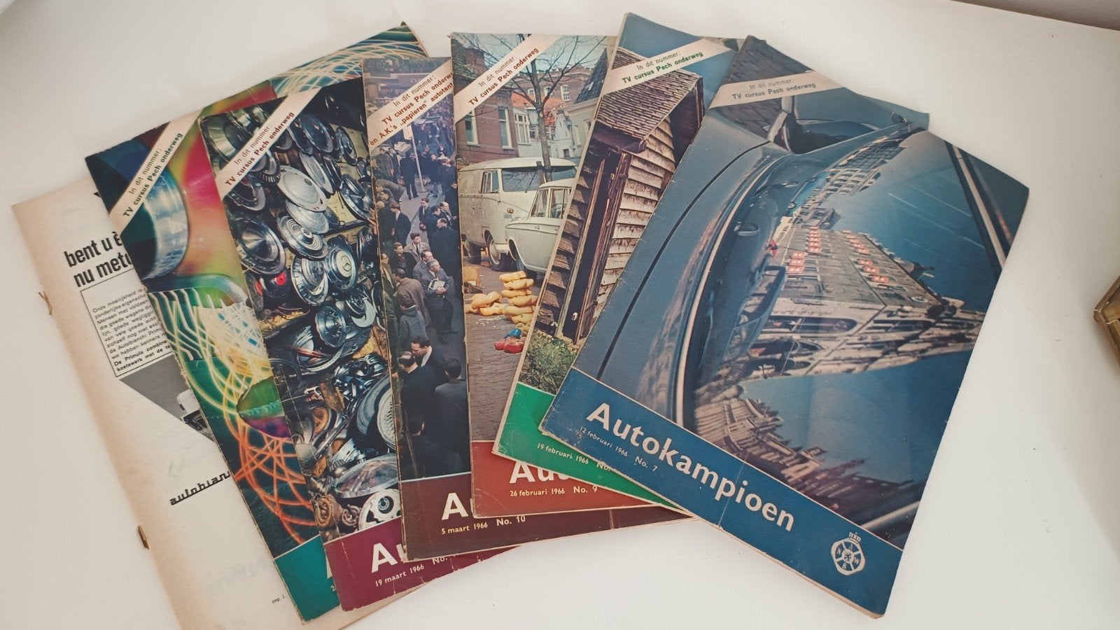 Auto kampioen ANWB 7 exemplaren uit 1966, Gelezen, Ophalen of Verzenden, ANWB, Algemeen