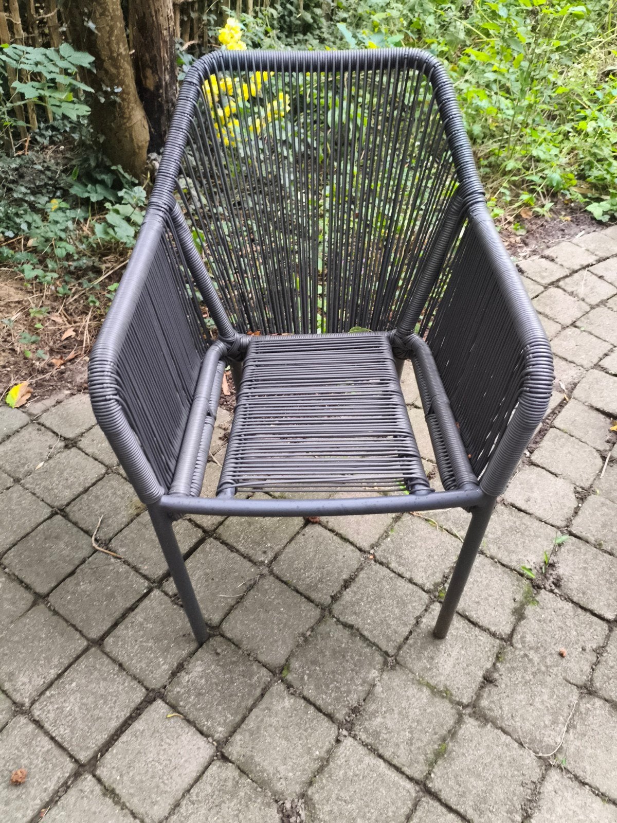 Sediamo Horecameubilair Tuinstoel - Grijs Wicker/Metaal, Ophalen, Gebruikt, Metaal