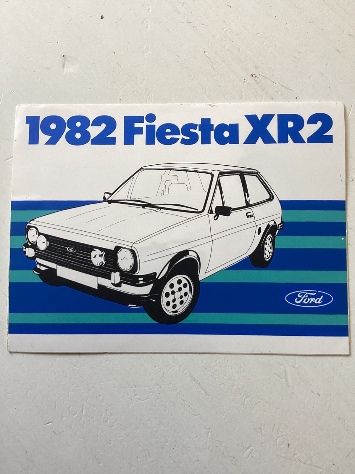 Sticker Ford Fiesta XR2, Verzenden, Zo goed als nieuw, Auto of Motor