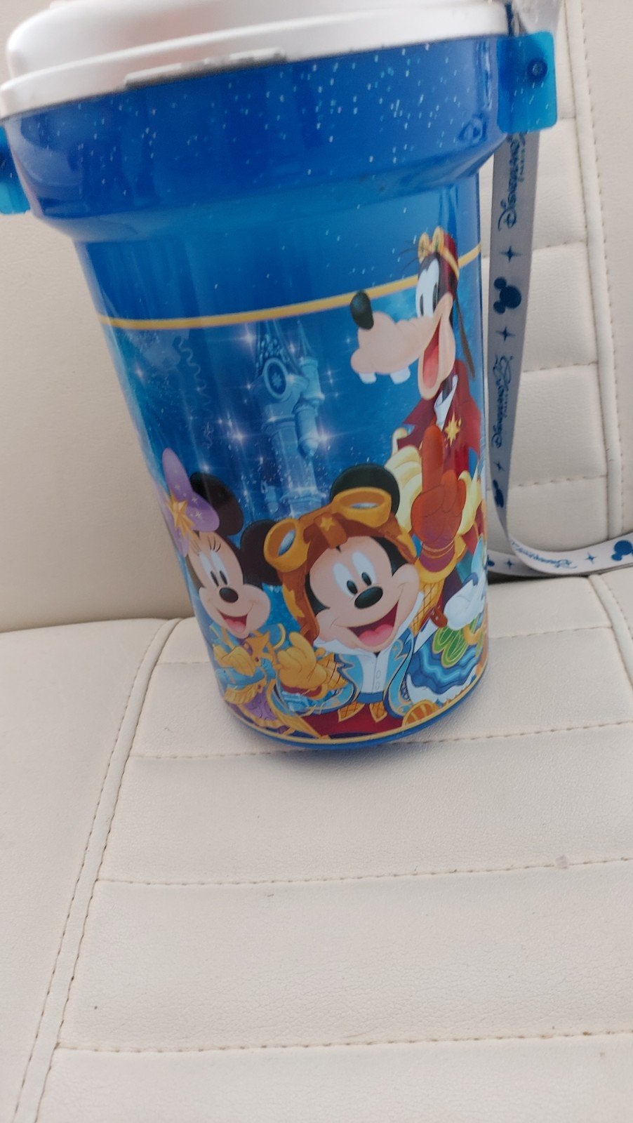 Disney 25 Jaar Popcorn Emmer Mickey Minnie Goofy, Verzamelen, Disney, Ophalen of Verzenden, Mickey Mouse, Zo goed als nieuw, Overige typen