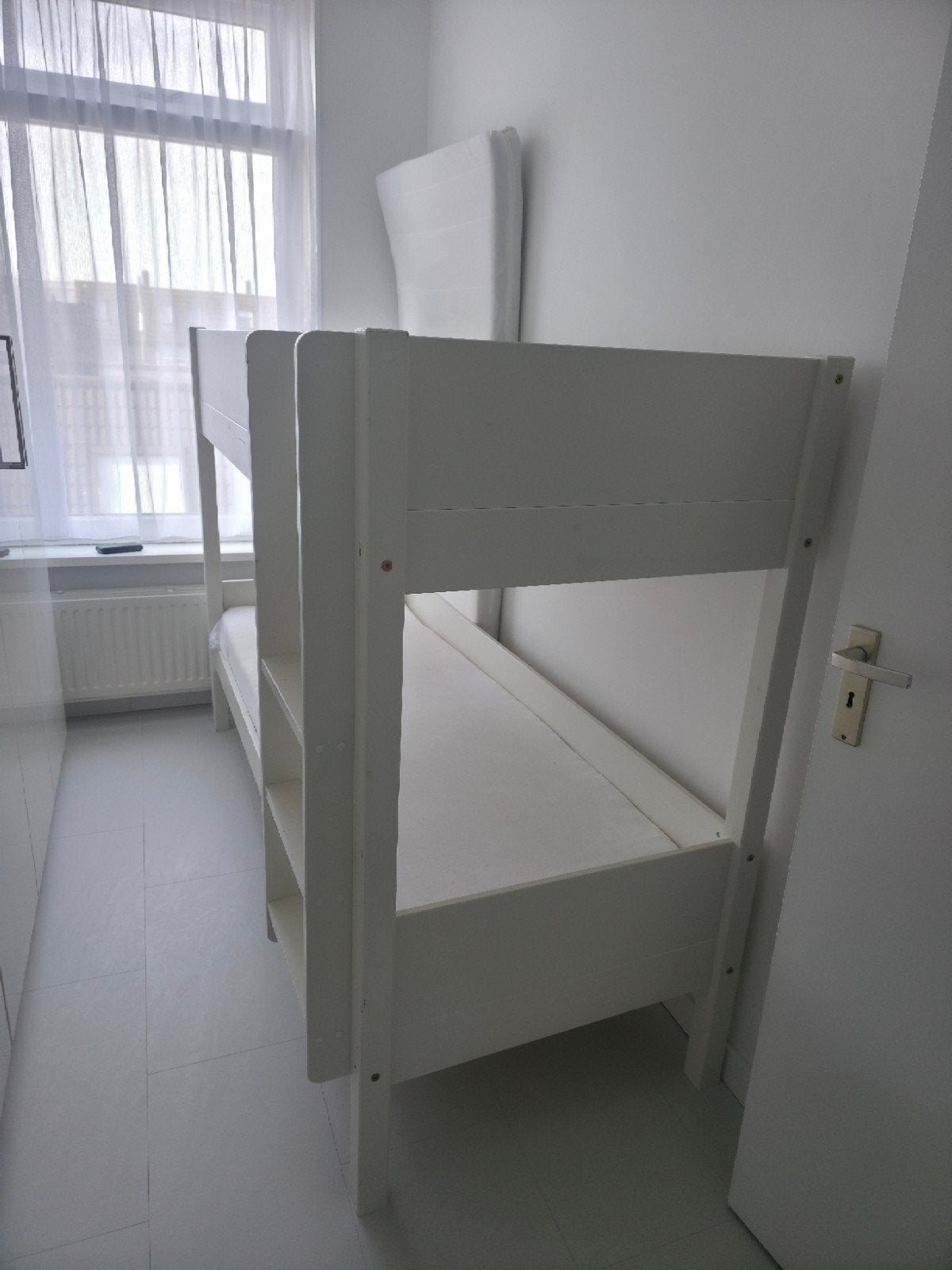 Wit Houten Stapelbed 70x200 cm - Nette Staat, Ophalen, Gebruikt, 70 cm of minder, Tweepersoons