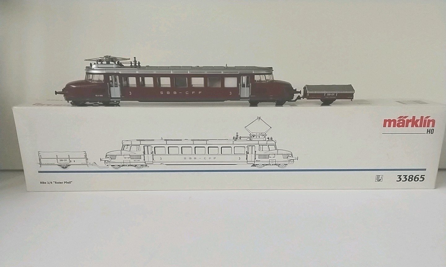 Marklin 33865 "Rode Pijl", Wisselstroom, Locomotief, Ophalen of Verzenden, Zo goed als nieuw