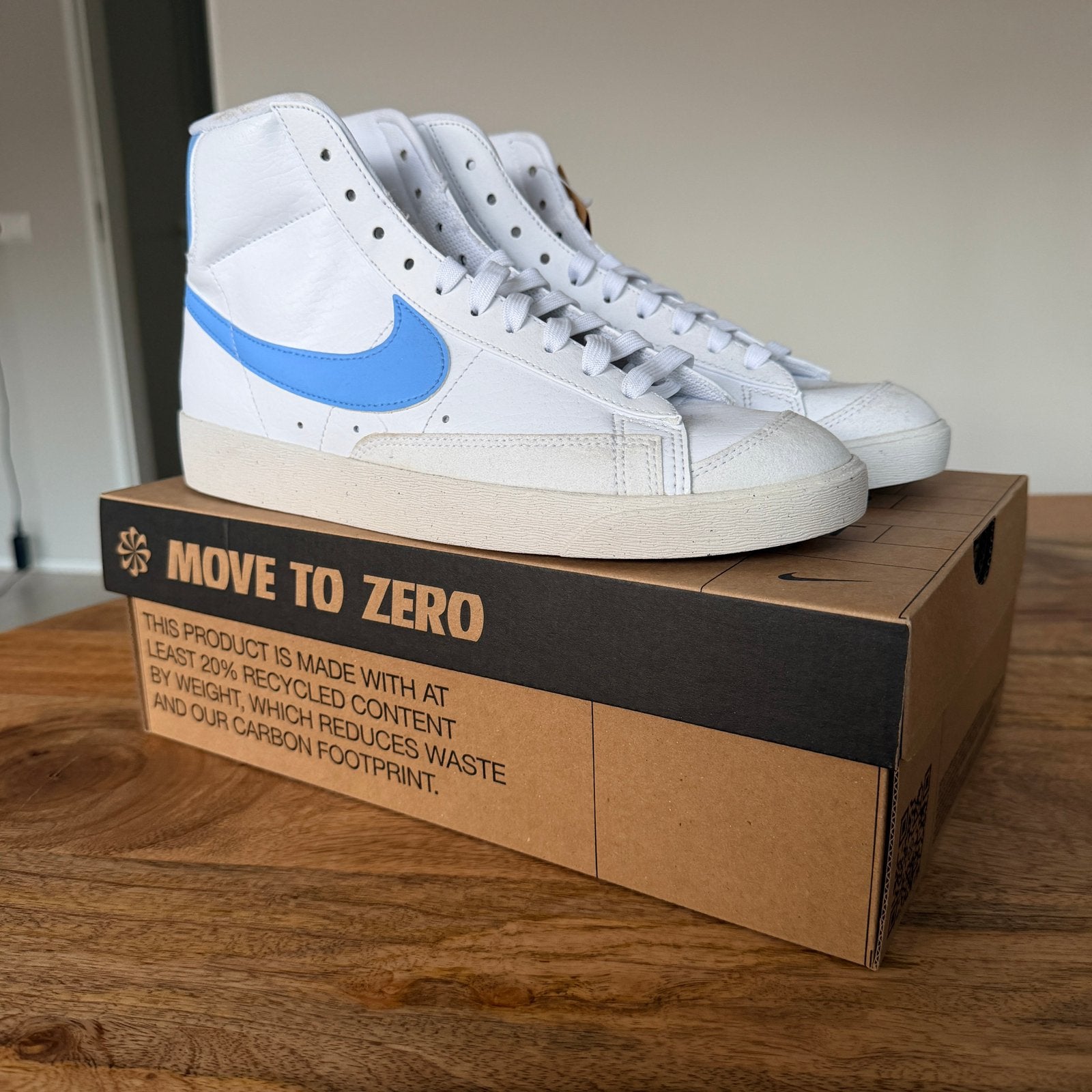 Nike Blazer Mid ’77 Next Nature – Maat 43, Wit, Nieuw, Ophalen of Verzenden, Sneakers of Gympen