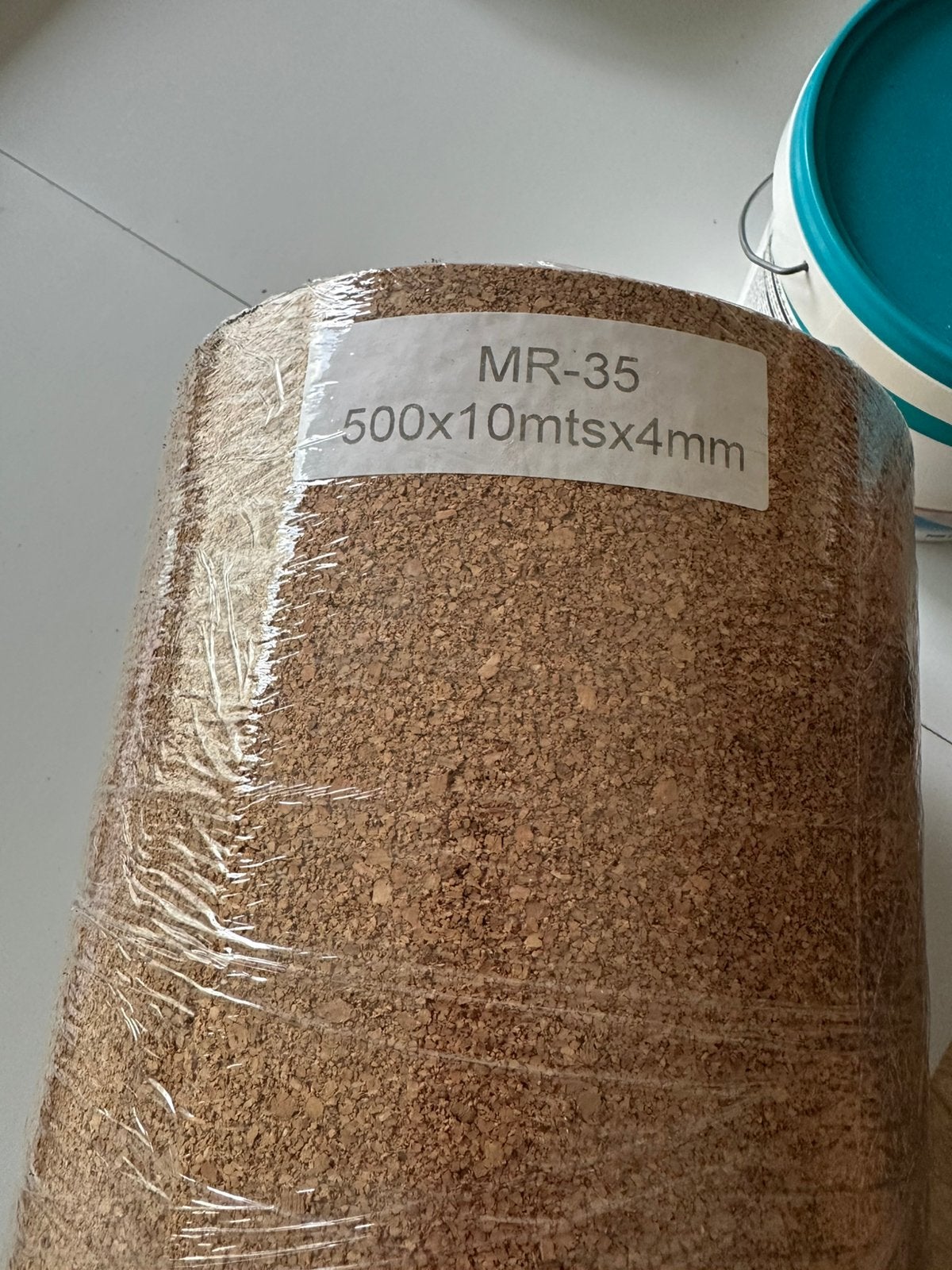 Kurk op rol includief lijm 50 cm breed 4 mm dik, Ophalen, Kurkbehang
