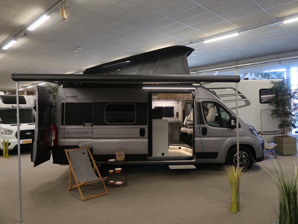 Hymer Yellowstone 601 AUTOM HEAVY CHASSIS, Caravans en Kamperen, Campers, Automaat, Luifel, Buscamper of Camperbus, Fiat