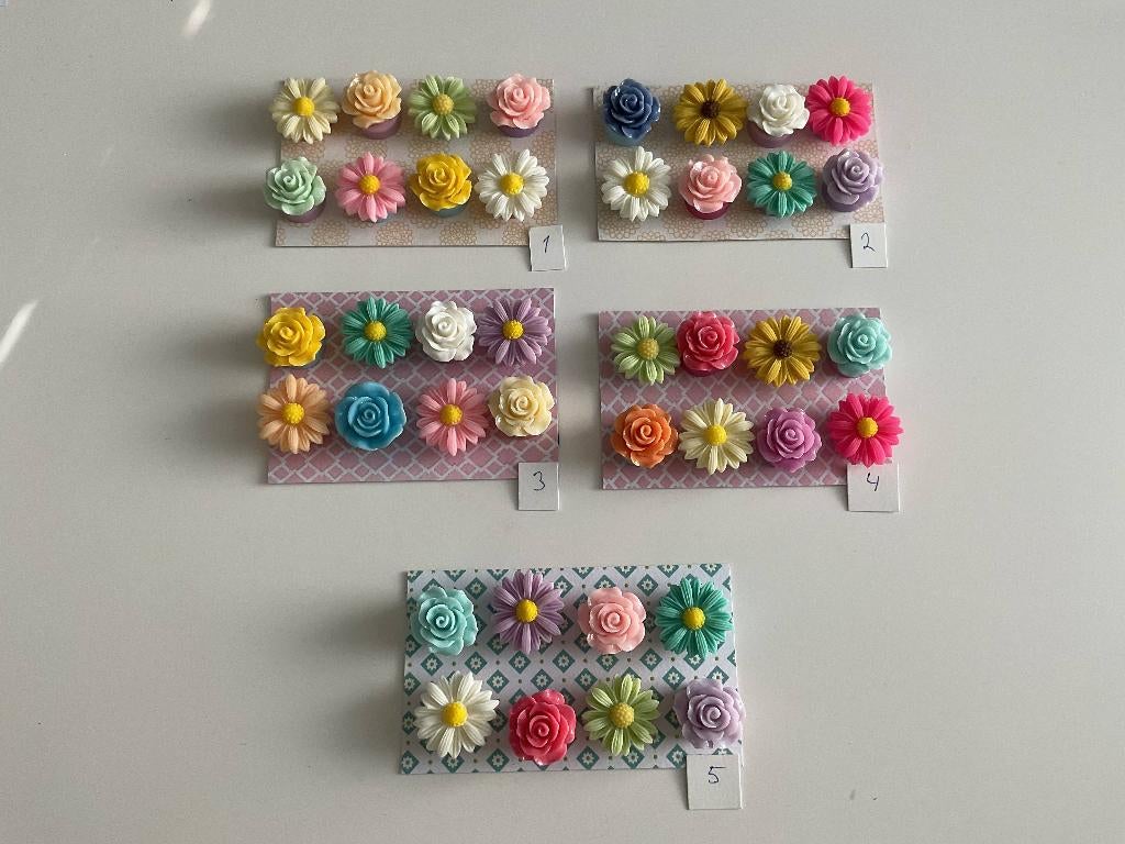 3D bloem magneten – 8 stuks – keuze uit 5 sets, Huis en Inrichting, Woonaccessoires | Overige, Meerkleurig, Verzenden, Overige stijlen