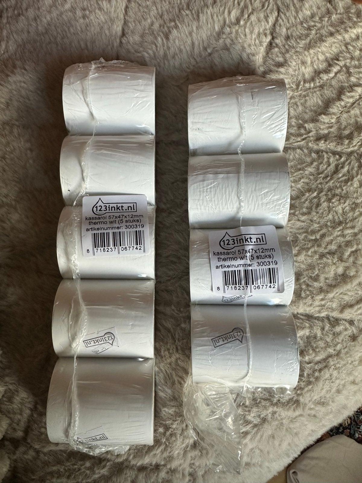 Kassarollen 57x47x12mm thermo wit (9 stuks), Ophalen, Nieuw