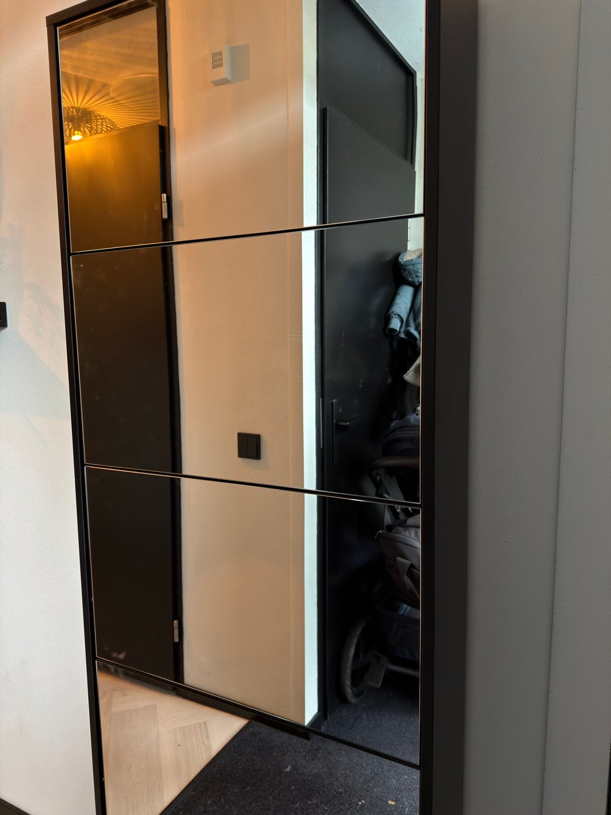 Schoenenkast met spiegeldeuren, Ophalen, Gebruikt