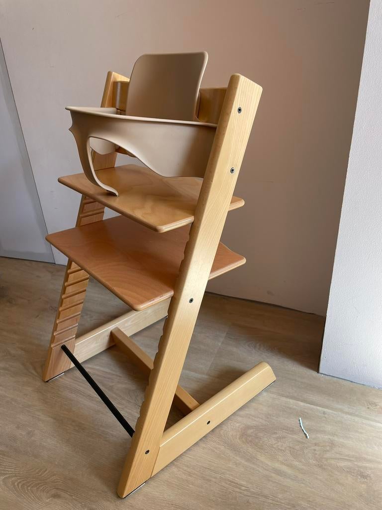 Prachtige Stokke Tripp Trapp Naturel Nieuwste model, Kinderen en Baby's, Kinderstoelen, Ophalen, Zo goed als nieuw, Meegroeistoel