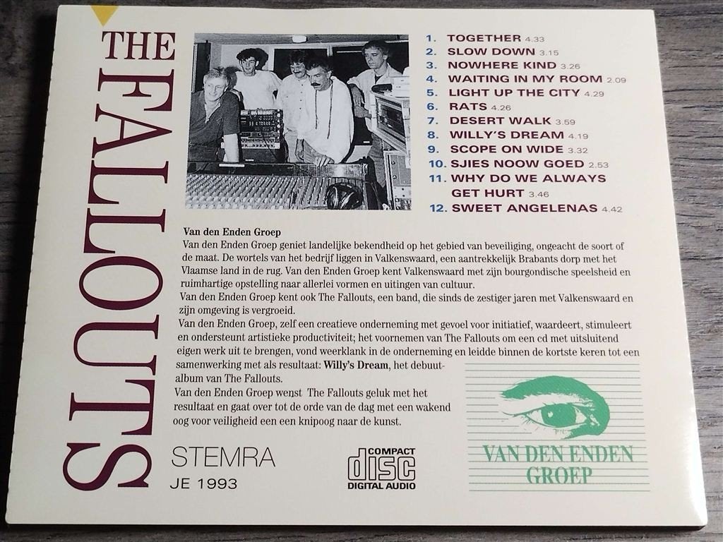 The Fallouts ‎– Willy\'s Dream, Ophalen of Verzenden, Zo goed als nieuw, Pop