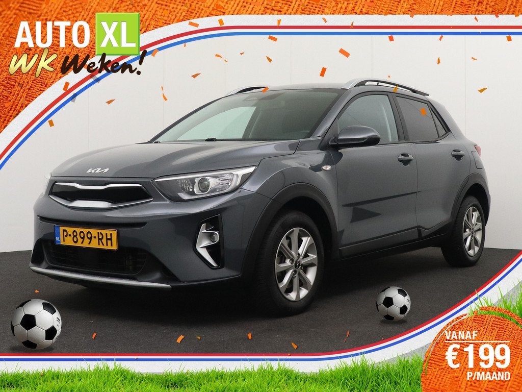Kia Stonic 1.0 100 PK T-GDi MHEV DynamicLine Carplay Adap.Cr, Auto's, Kia, Voorwielaandrijving, Gebruikt, 49 €/maand, Origineel Nederlands