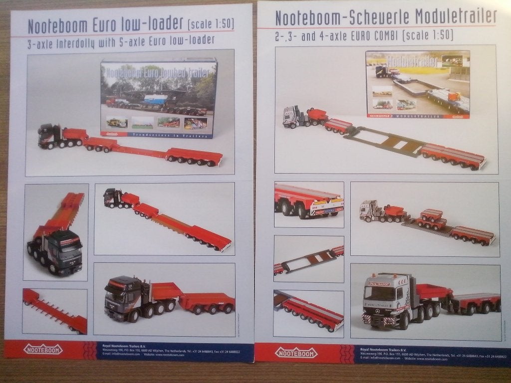Nooteboom Bandai Grip Polistil Rolls Royce brochures folders, Ophalen of Verzenden, Auto, Overige merken