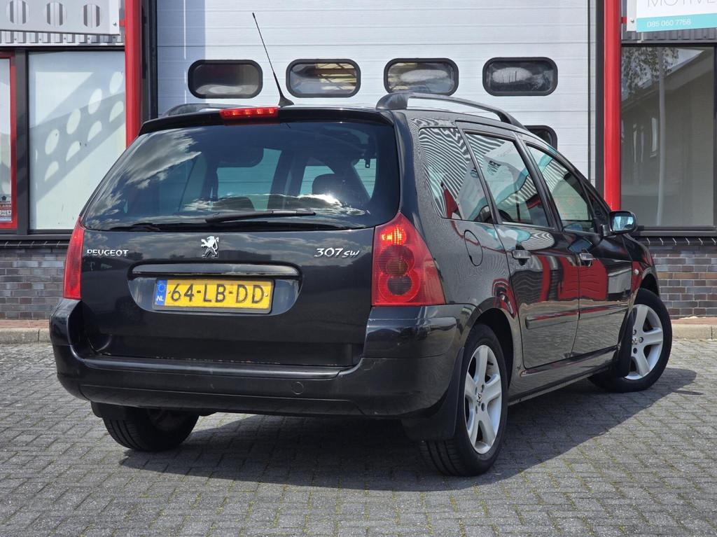 Peugeot 307 SW 1.6 16V 1e Eigenaar/Pano/Cruise/Clima, Stof, Gebruikt, Zwart, 4 cilinders