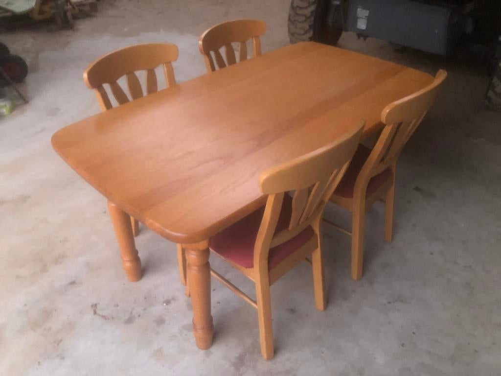 Keukentafel / eettafel met stoelen, Huis en Inrichting, Ophalen, Gebruikt, 50 tot 100 cm, 150 tot 200 cm