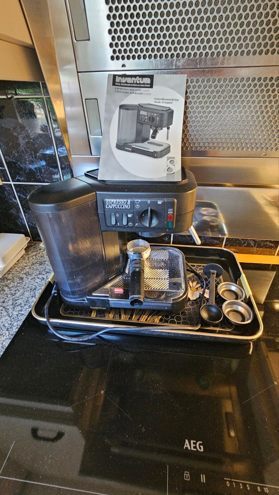 Inventum Espressomachine EM30 - Espresso & Cappuccino, Gebruikt, Espresso apparaat, Gemalen koffie, Ophalen of Verzenden