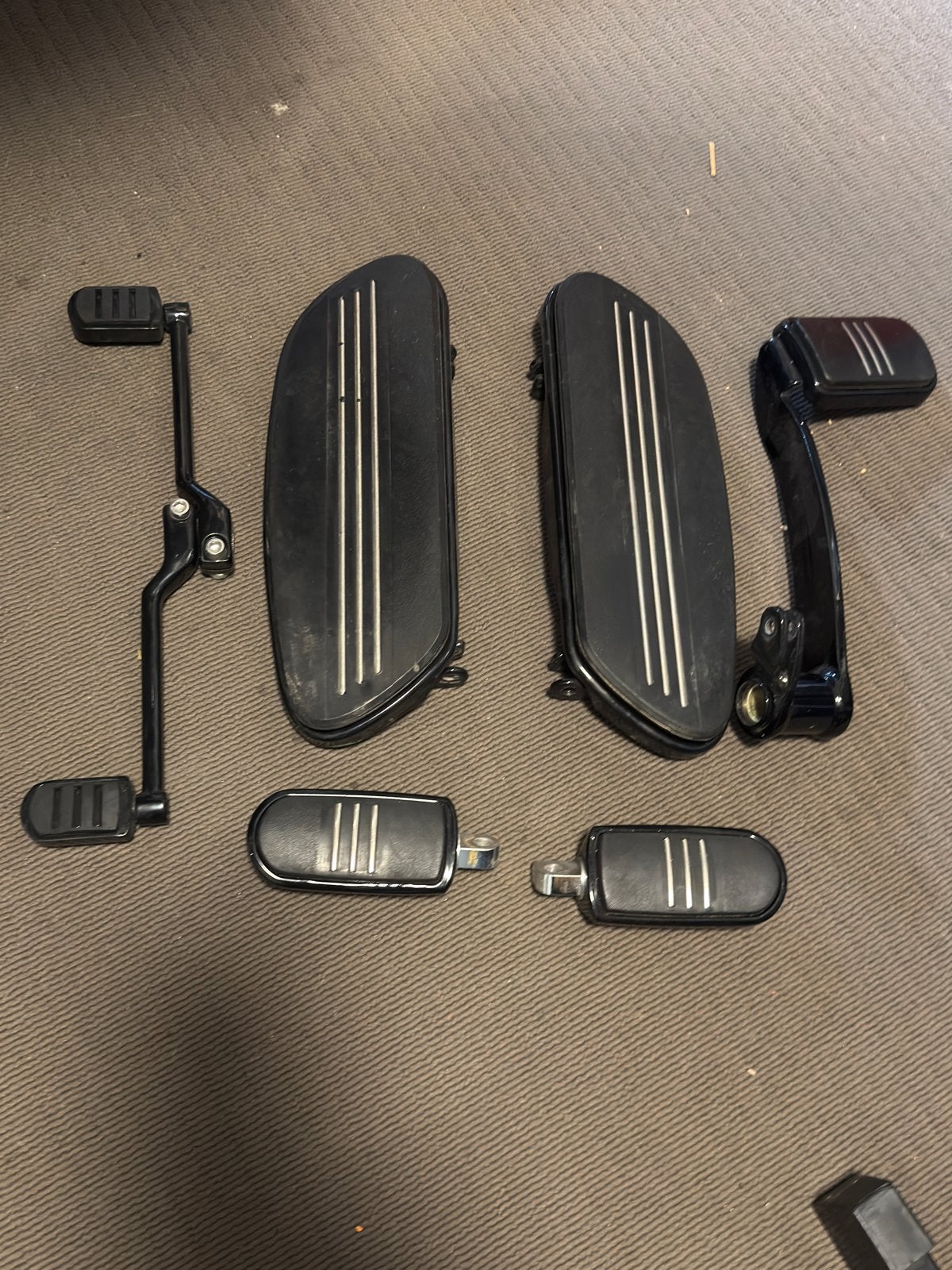 Harley Touring floorboards/ Voetsteunen Set - Zwart., Ophalen of Verzenden, Gebruikt