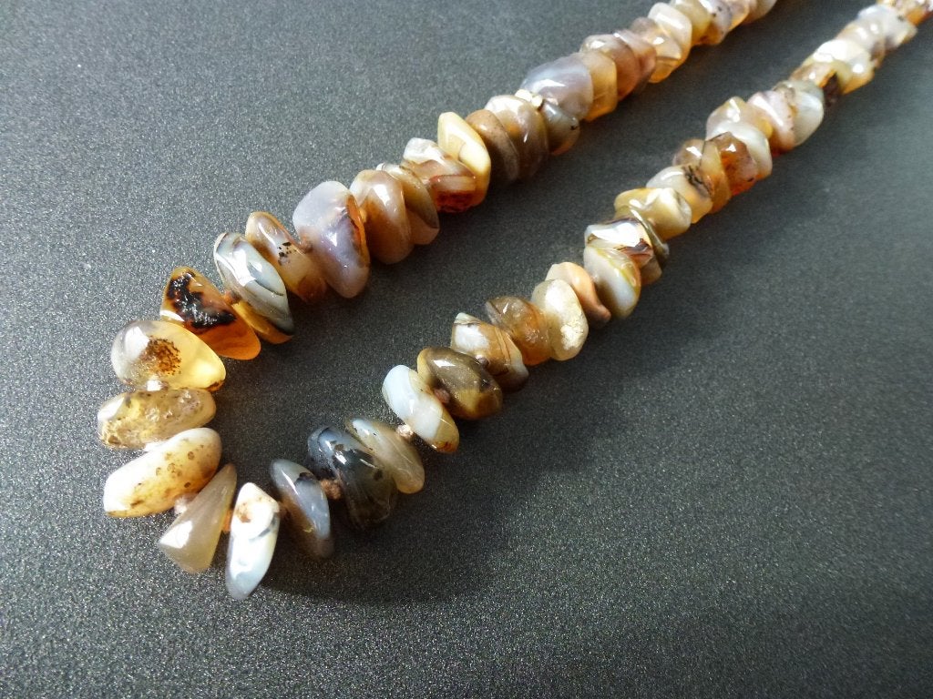 Prachtige Agaat ketting, half edelsteen in mooie kleuren!, Overige kleuren, Nieuw, Ophalen of Verzenden, Steen of Mineraal