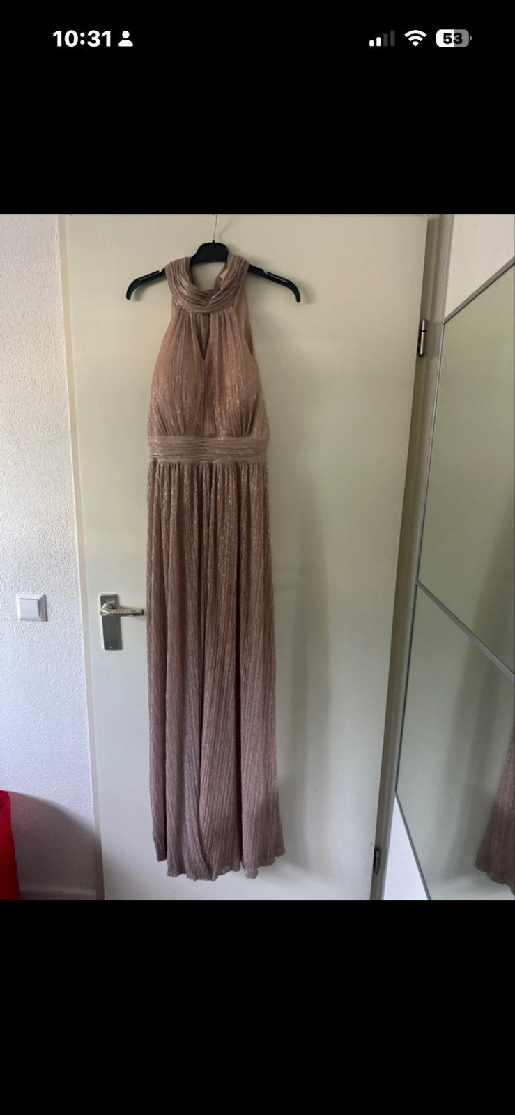 Elegante Roze Glitter Galajurk -  maat m, Maat 38/40 (M), Ophalen of Verzenden, Zo goed als nieuw, Roze