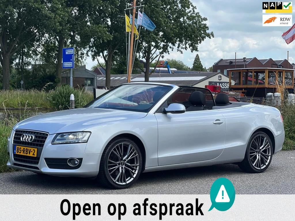 Audi A5 Cabriolet 1.8 TFSI XENON LED 19 INCH NL-AUTO, Auto's, Voorwielaandrijving, Euro 5, Zwart, 4 cilinders